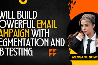 build klaviyo email campaigns, email segmentation and ab testing