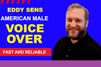 record a natural, conversational male voice over