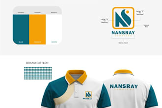 create a professional and modern visual identity for your brand