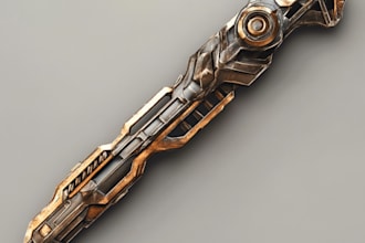 make concept art of weapons for your game