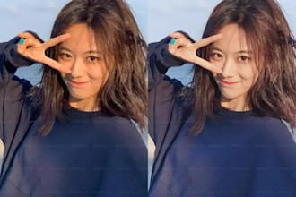 do photo portrait retouch, edit picture, beautify face