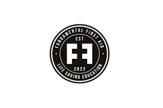 design classic badge aid training company logo
