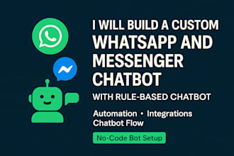 create manychat and uchat chatbot for your social media business