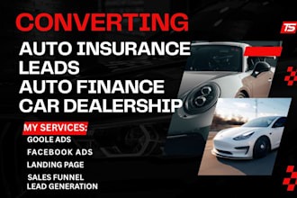 auto insurance leads auto finance landing page car dealership car loan website