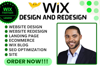 wix website redesign wix website design design wix web wix landing page wix seo