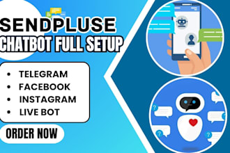 setup sendpulse chatbot for facebook instagram whatsapp telegram viber live bot