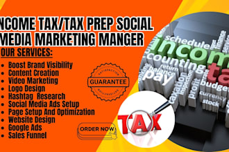 be your income tax social media marketing manager for tax preparation active tax