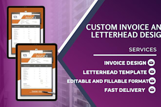 design professional digital invoice letterhead template google form stationery