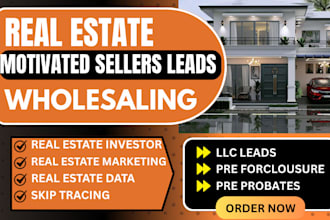 motivated sellers lead generation llc skip tracing and real estate data services