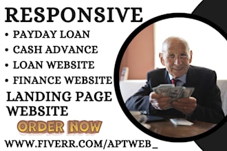 design a responsive payday loan business loan finance payday lending website