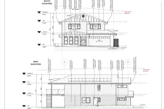 drafting and design architectural drawings, 3d modeling in revit and cad