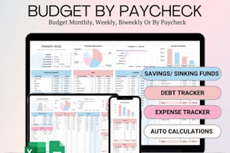 create custom automation excel budget spreadsheet income and expense tracker