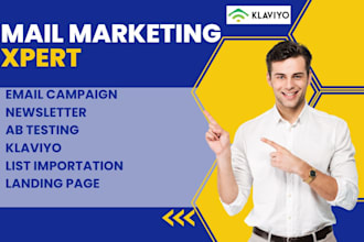 setup klaviyo ab testing email campaign newsletter list importation landing page