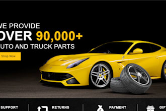 design shopify store auto part store auto part website car part shopify expert
