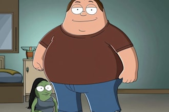draw you as a family guy cartoon character
