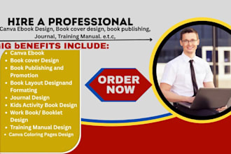 do canva ebook design, workbook ebook formatting,  for amazon KDP