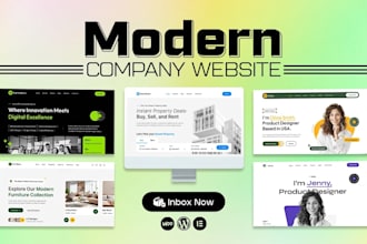 create a clean wordpress website with a unique web design
