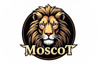 do good looking lion mascot logo with free source file