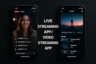 develop live streaming app video streaming app live streaming website