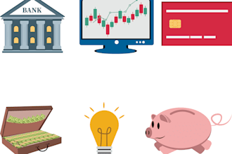 design custom business and finance icons for your brand