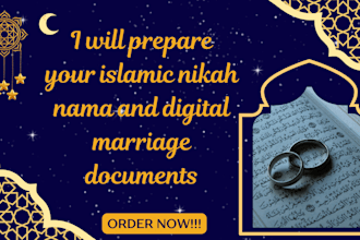 prepare your islamic nikah nama and digital marriage documents