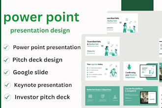 create pitch deck power point presentation design keynote logo investor