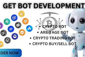 develop crypto arbitrage bot, coinbase bot, arbitrage bot on eth, sol