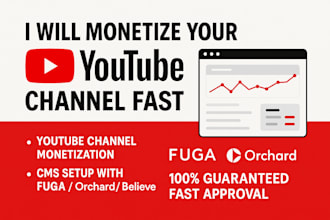 claim your youtube cms and facilitate connection with orchard, fuga, or believe