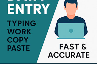 do fast typing data entry, and file conversion work