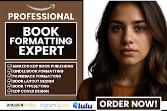 publish my book amazon KDP format edit cover design upload kindle expert