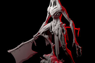 do 3d character sculpt for printing