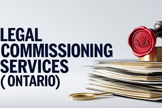 commission or witness any legal documentation you may have in ontario