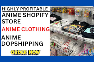 design anime shopify store anime fashion clothing store