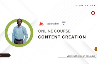 create online course creation content curriculum teachable training course
