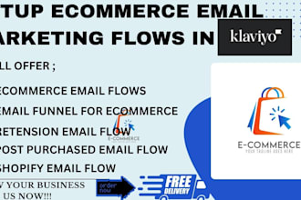 setup ecommerce email marketing flow in klaviyo