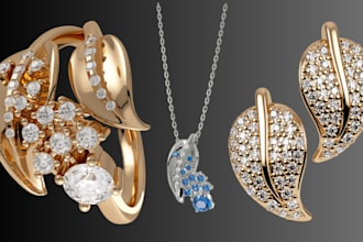create 3d cad designs for custom jewelry, pendants, and engraved items