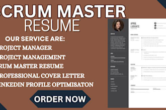 write ats project manager resume, engineering cv, scrum master resume
