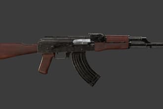 render 3d realistic gun,soldier gun,ak 47 gun,game weapons,unity,fivem gun,rig3d