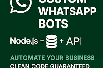 create a custom whatsapp bot with database integration
