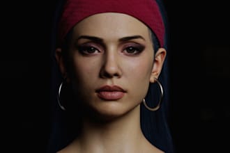create 3d realistic model 3d metahuman character humanoid daz model 3d texture