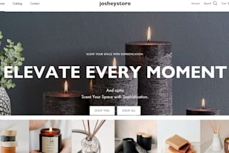 build handmade candle shopify store handmade candle website candle shopify store
