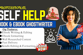be your nonfiction ghostwriter, self help ebook writer, health and fitness, diet