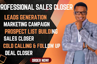 be your sales representative, high ticket sales closer cold calling expert