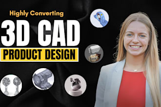 create 3d product modeling and rendering, industrial design, mechanical cad draw