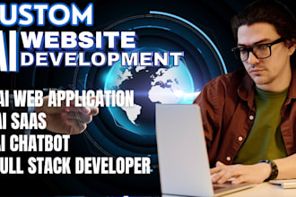 do ai website, full stack developer, ai mobile app, ai saas, ai chatbot, nlp crm