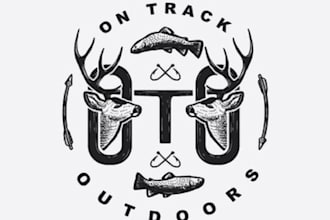 make stylish glamorous outdoors or hunting logo