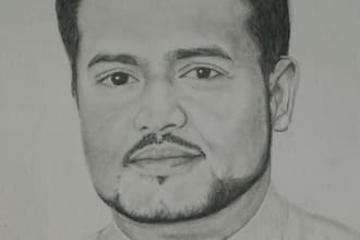draw a realistic pencil portrait from your photo