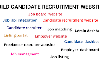 build job portal candidate recruiter listing api, employer website ai job match