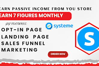 build systeme io sales funnel, systeme io website, clickfunnels landing page