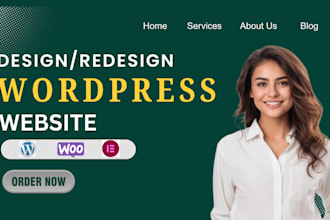 design a responsive wordpress website with elementor pro on bluehost, namecheap